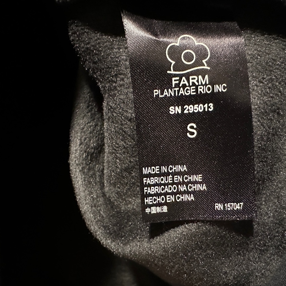 New Farm Rio Nature Is The Future Oversized Sweatshirt Black Size Small - Picture 6 of 10